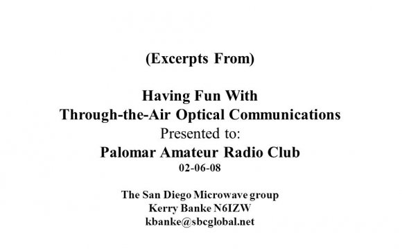 Palomar Amateur Radio Club