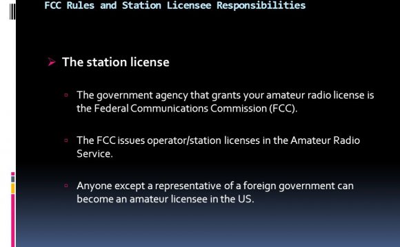 Your amateur radio license
