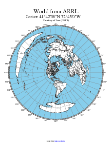 Example azimuthal map