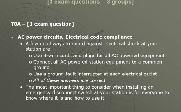 Ham Radio license exam questions