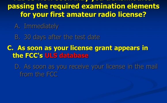 FCC Amateur Radio License database