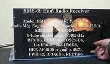 RME-69 Vintage Ham Radio Receiver All band receiving